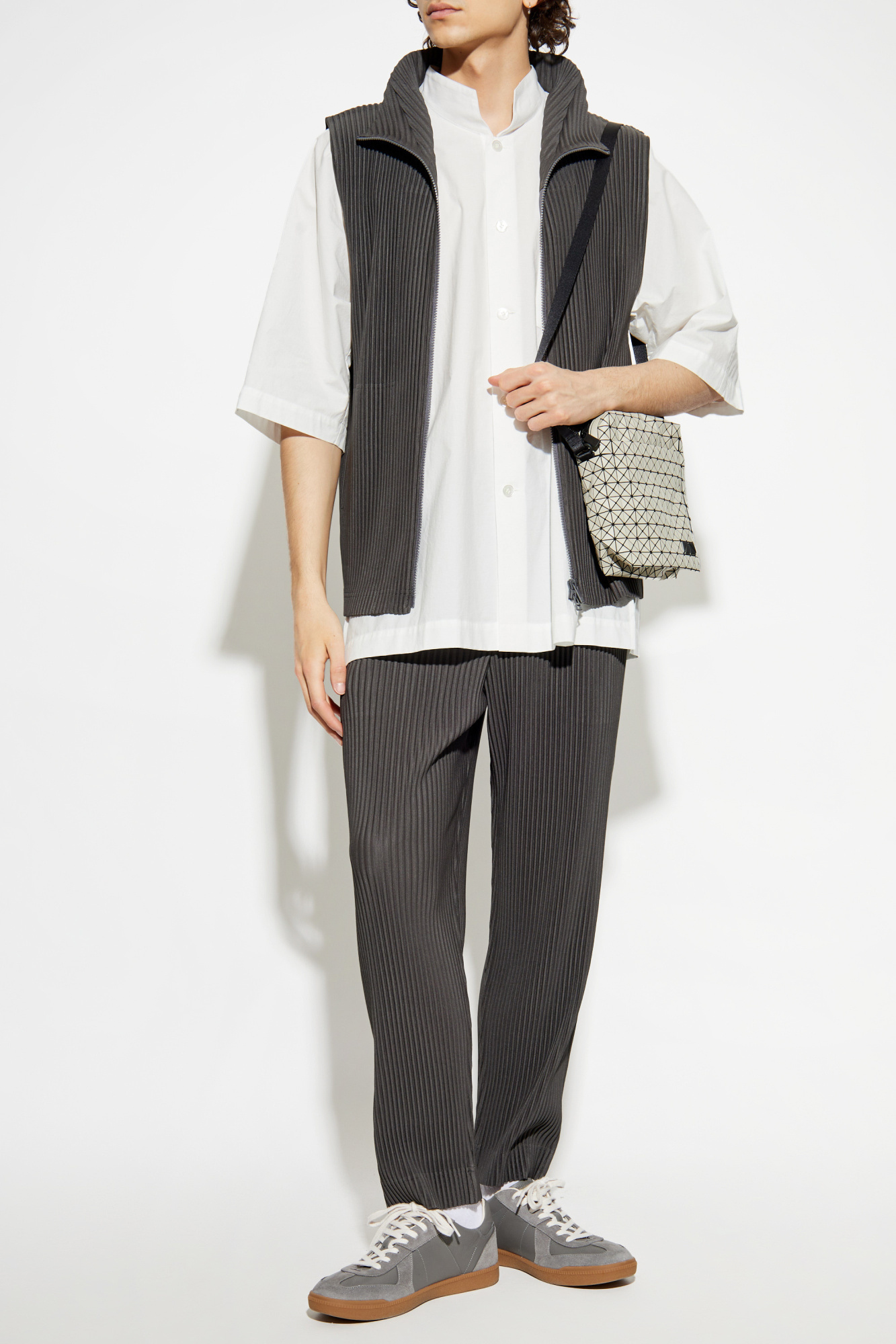 Grey Pleated vest Homme Plissé Issey Miyake - Vitkac Canada